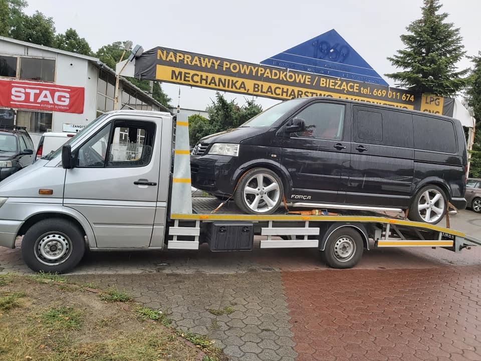 Transport zabezpieczonego samochodu